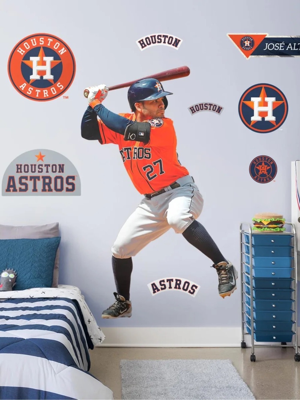 Jose Altuve Fathead Houston Astros Life Size 40x67 MLB Wall Decal #27